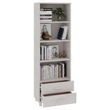 Hoge kast HAMAR 60x35x180 cm massief grenenhout wit - AllerleiShop