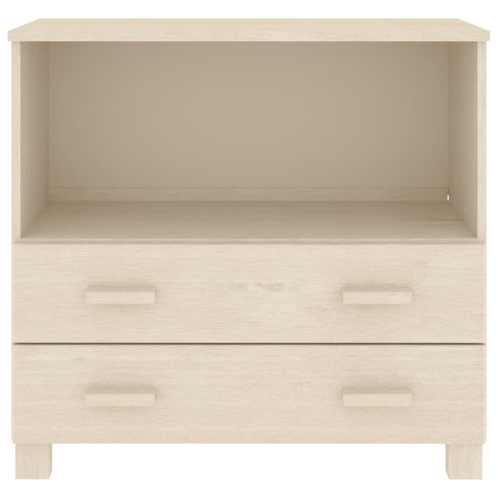 Dressoir HAMAR 85x35x80 cm massief grenenhout honingbruin - AllerleiShop