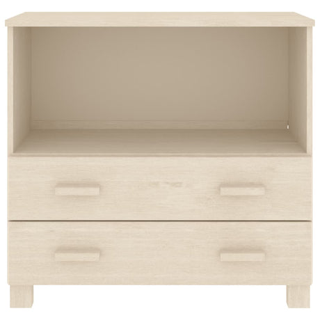 Dressoir HAMAR 85x35x80 cm massief grenenhout honingbruin - AllerleiShop