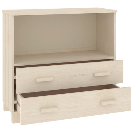 Dressoir HAMAR 85x35x80 cm massief grenenhout honingbruin - AllerleiShop