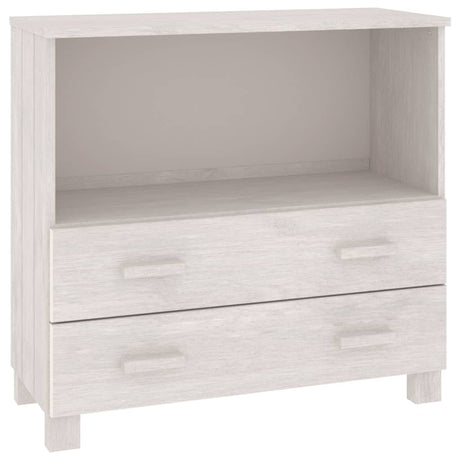 Dressoir HAMAR 85x35x80 cm massief grenenhout wit - AllerleiShop