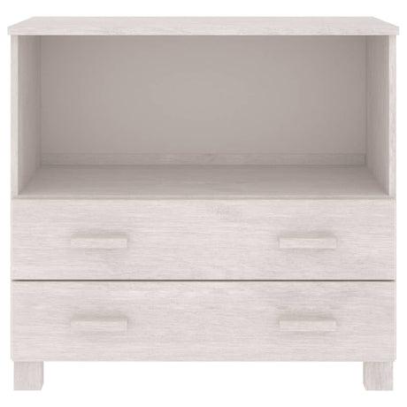 Dressoir HAMAR 85x35x80 cm massief grenenhout wit - AllerleiShop