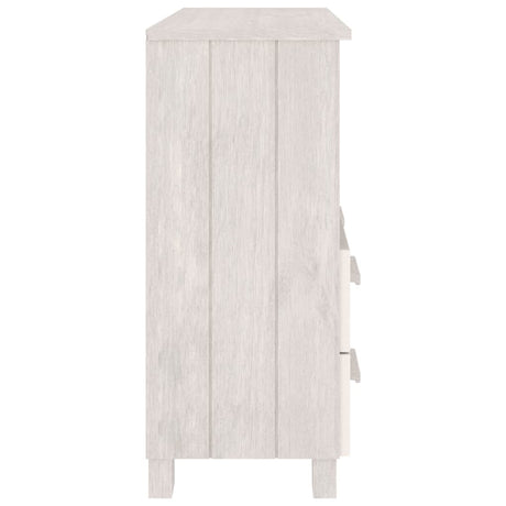 Dressoir HAMAR 85x35x80 cm massief grenenhout wit - AllerleiShop