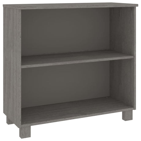 Dressoir HAMAR 85x35x80 cm massief grenenhout lichtgrijs - AllerleiShop