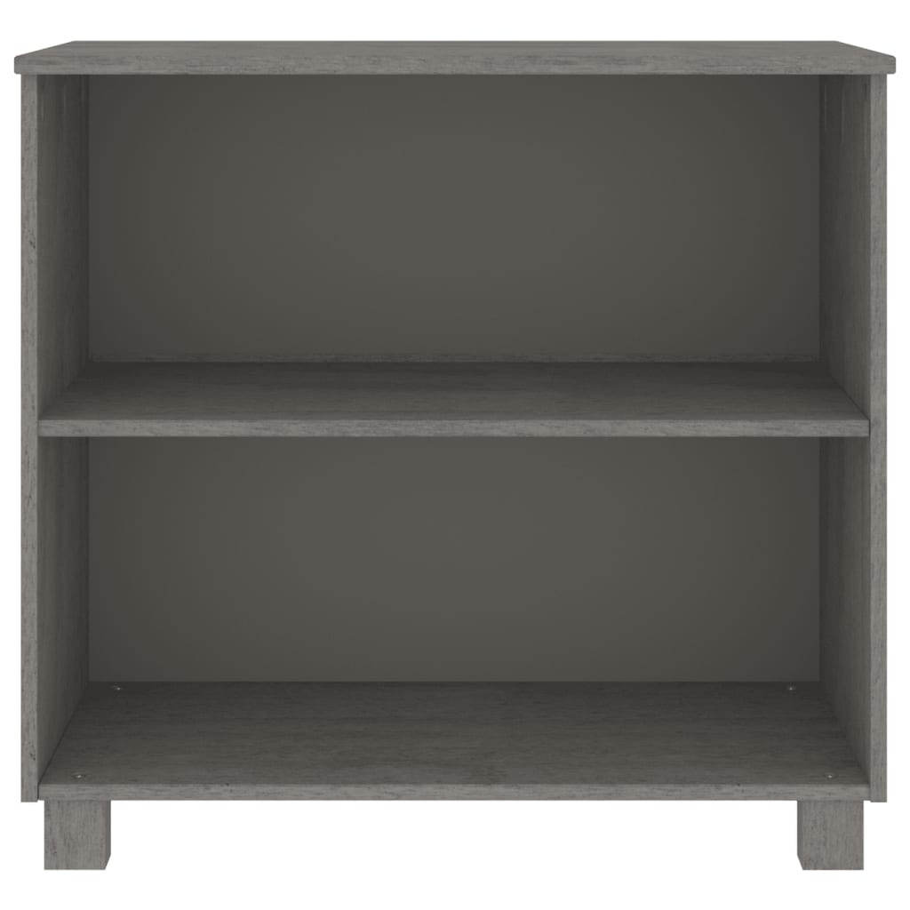 Dressoir HAMAR 85x35x80 cm massief grenenhout lichtgrijs - AllerleiShop