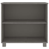 Dressoir HAMAR 85x35x80 cm massief grenenhout lichtgrijs - AllerleiShop