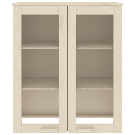 Opzetkast HAMAR 85x35x100 cm massief grenenhout honingbruin - AllerleiShop