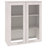 Opzetkast HAMAR 85x35x100 cm massief grenenhout wit - AllerleiShop