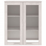 Opzetkast HAMAR 85x35x100 cm massief grenenhout wit - AllerleiShop