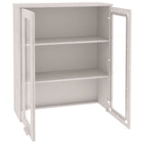 Opzetkast HAMAR 85x35x100 cm massief grenenhout wit - AllerleiShop