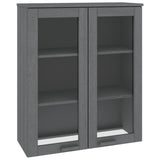 Opzetkast HAMAR 85x35x100 cm massief grenenhout donkergrijs - AllerleiShop