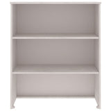 Opzetkast HAMAR 85x35x100 cm massief grenenhout wit - AllerleiShop