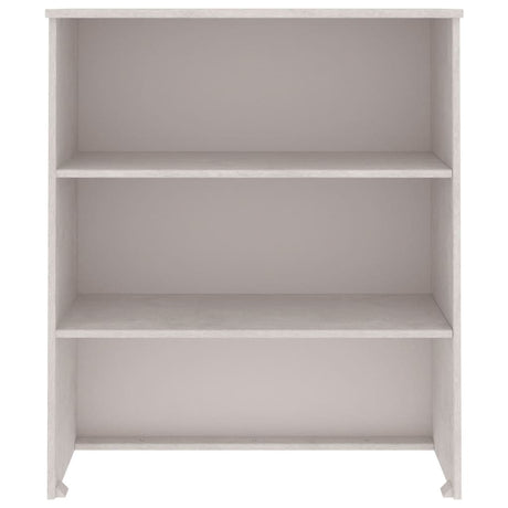 Opzetkast HAMAR 85x35x100 cm massief grenenhout wit - AllerleiShop