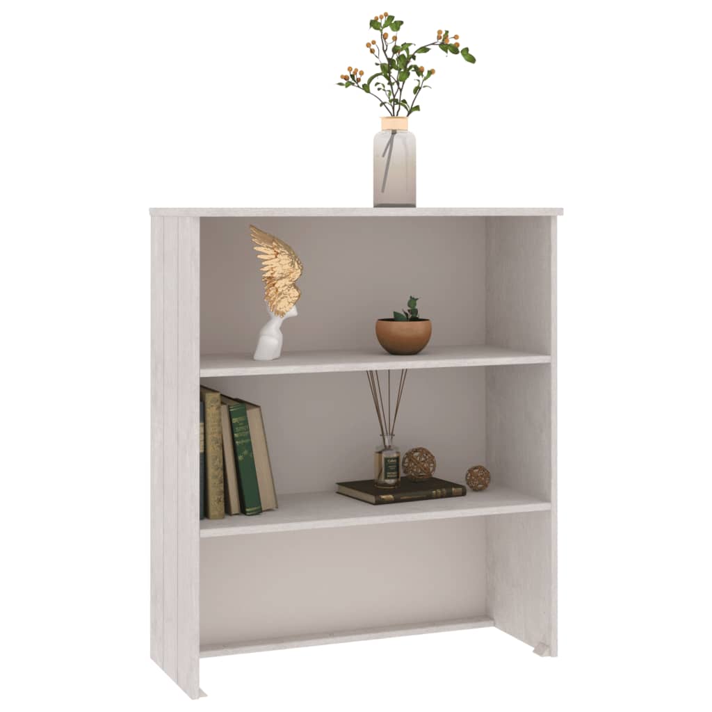 Opzetkast HAMAR 85x35x100 cm massief grenenhout wit - AllerleiShop