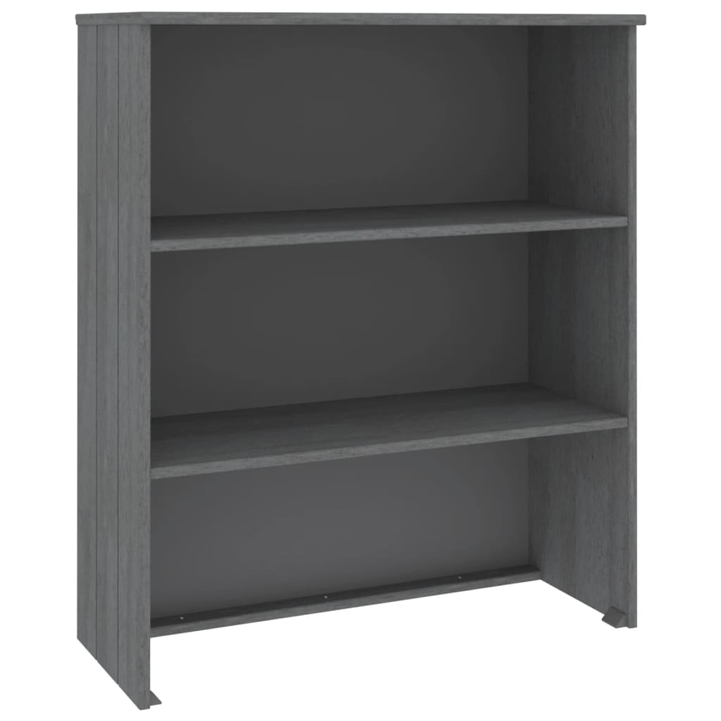 Opzetkast HAMAR 85x35x100 cm massief grenenhout donkergrijs - AllerleiShop