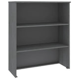 Opzetkast HAMAR 85x35x100 cm massief grenenhout donkergrijs - AllerleiShop