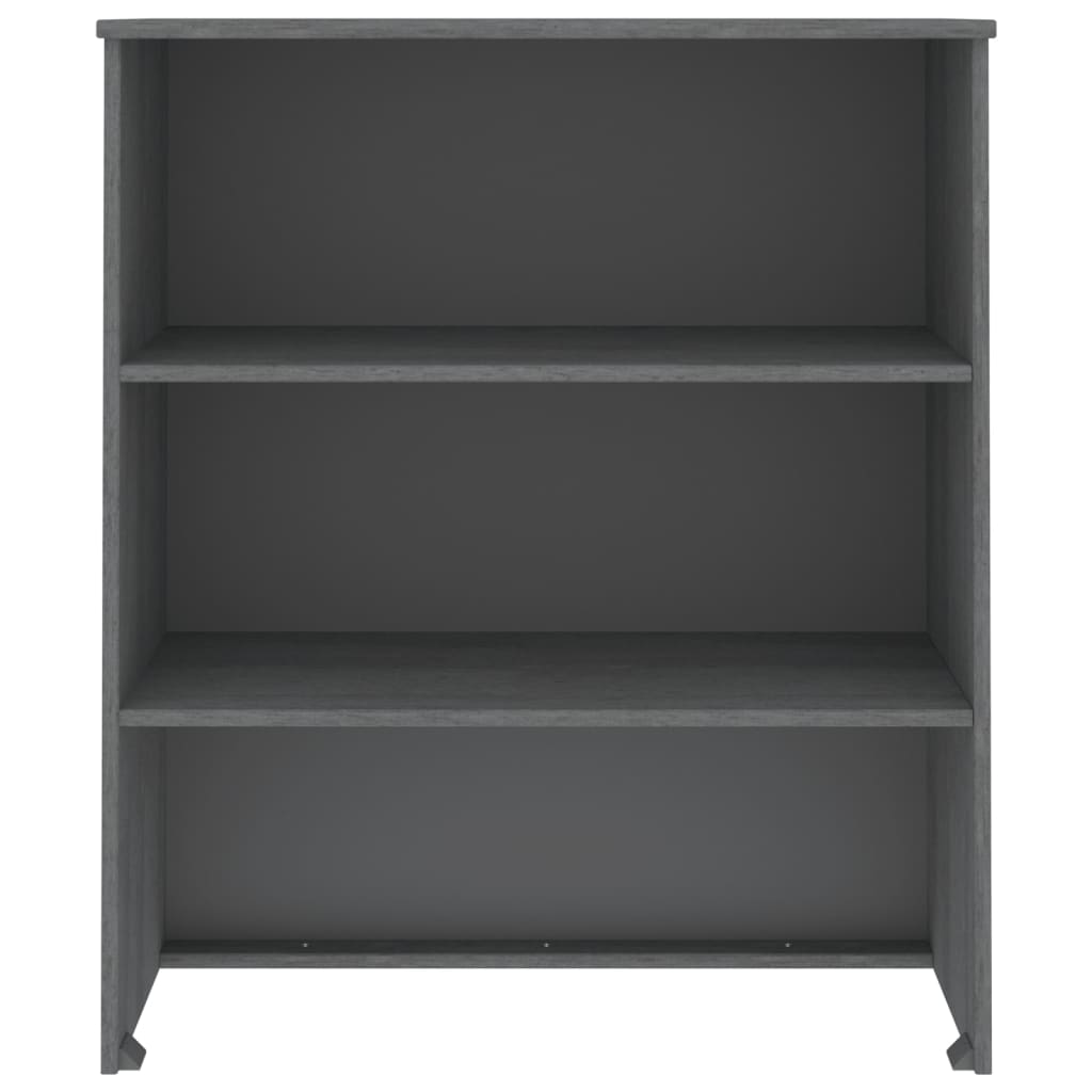 Opzetkast HAMAR 85x35x100 cm massief grenenhout donkergrijs - AllerleiShop