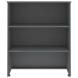 Opzetkast HAMAR 85x35x100 cm massief grenenhout donkergrijs - AllerleiShop