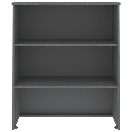 Opzetkast HAMAR 85x35x100 cm massief grenenhout donkergrijs - AllerleiShop