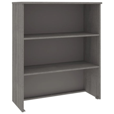 Opzetkast HAMAR 85x35x100 cm massief grenenhout lichtgrijs - AllerleiShop