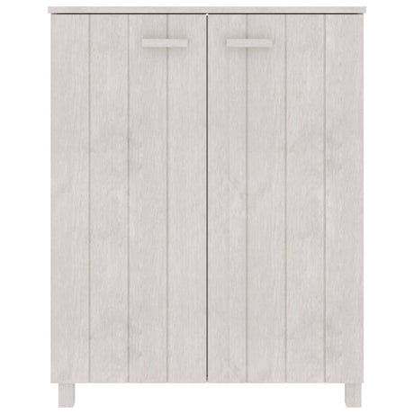 Schoenenkast HAMAR 85x40x108 cm massief grenenhout wit - AllerleiShop