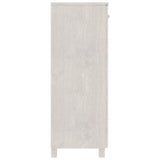 Schoenenkast HAMAR 85x40x108 cm massief grenenhout wit - AllerleiShop