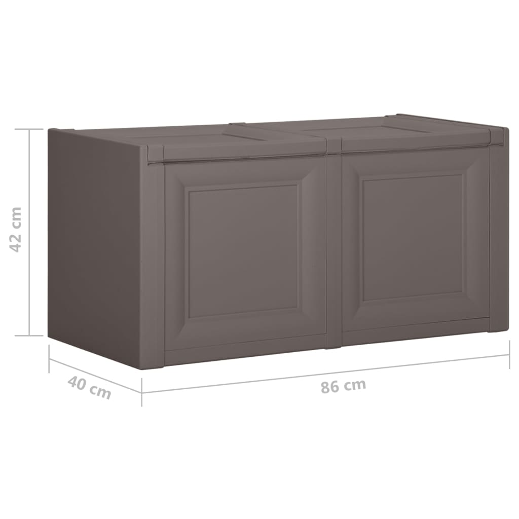 Kussenbox 85 L 86x40x42 cm grijs - AllerleiShop