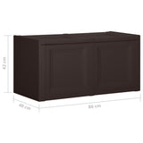 Kussenbox 85 L 86x40x42 cm bruin - AllerleiShop