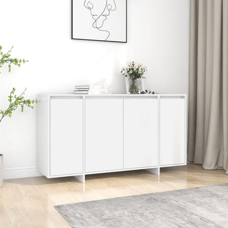 Dressoir 135x41x75 cm bewerkt hout wit - AllerleiShop