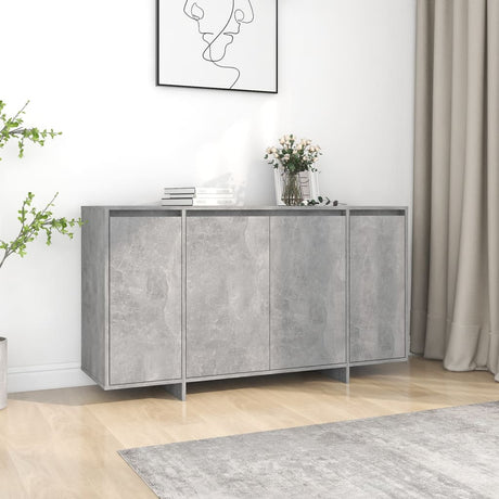 Dressoir 135x41x75 cm bewerkt hout betongrijs - AllerleiShop