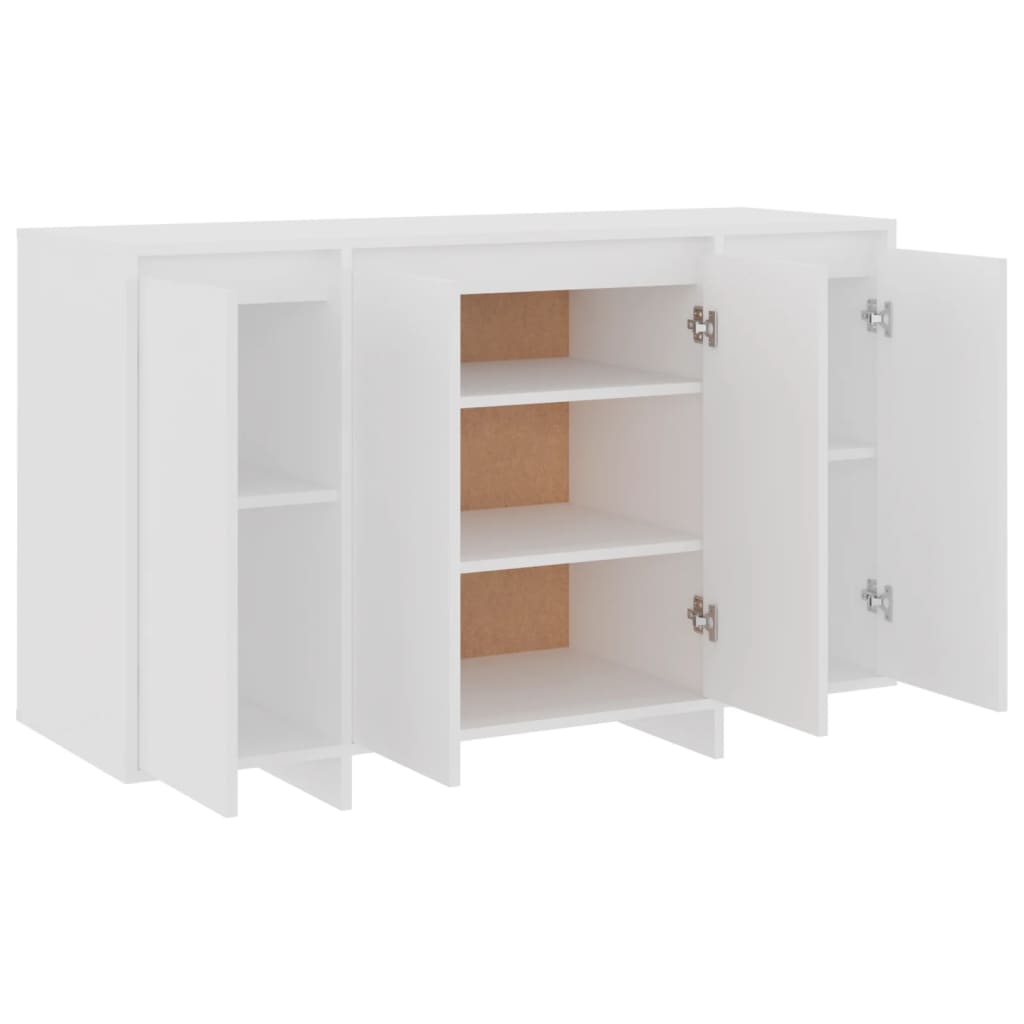 Dressoir 120x41x75 cm bewerkt hout wit - AllerleiShop