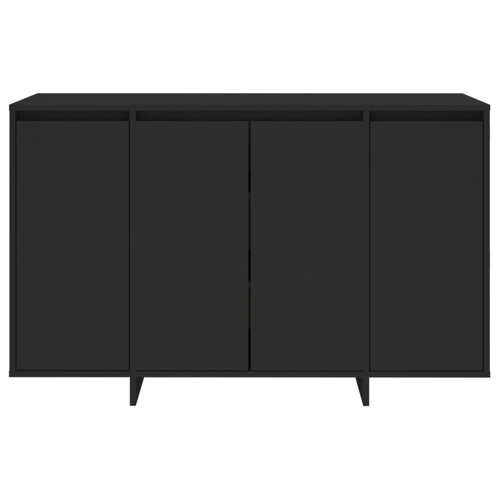 Dressoir 120x41x75 cm bewerkt hout zwart - AllerleiShop