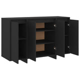 Dressoir 120x41x75 cm bewerkt hout zwart - AllerleiShop