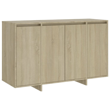 Dressoir 120x41x75 cm bewerkt hout sonoma eikenkleurig - AllerleiShop