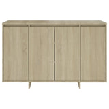 Dressoir 120x41x75 cm bewerkt hout sonoma eikenkleurig - AllerleiShop