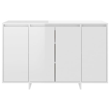 Dressoir 120x41x75 cm bewerkt hout hoogglans wit - AllerleiShop