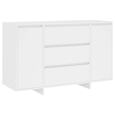 Dressoir met 3 lades 120x41x75 cm bewerkt hout wit - AllerleiShop