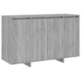 Dressoir 120x41x75 cm bewerkt hout grijs sonoma eikenkleurig - AllerleiShop