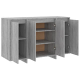 Dressoir 120x41x75 cm bewerkt hout grijs sonoma eikenkleurig - AllerleiShop