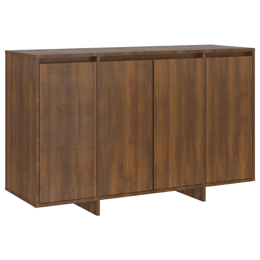 Dressoir 120x41x75 cm bewerkt hout bruin eikenkleur - AllerleiShop