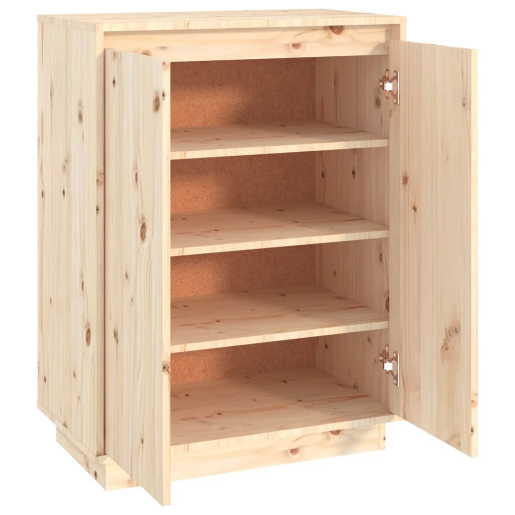 Schoenenkast 60x35x80 cm massief grenenhout - AllerleiShop