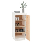 Schoenenkast 35x35x80 cm massief grenenhout wit - AllerleiShop