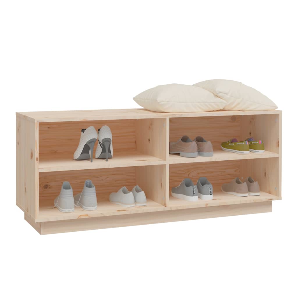 Schoenenkast 110x34x45 cm massief grenenhout - AllerleiShop