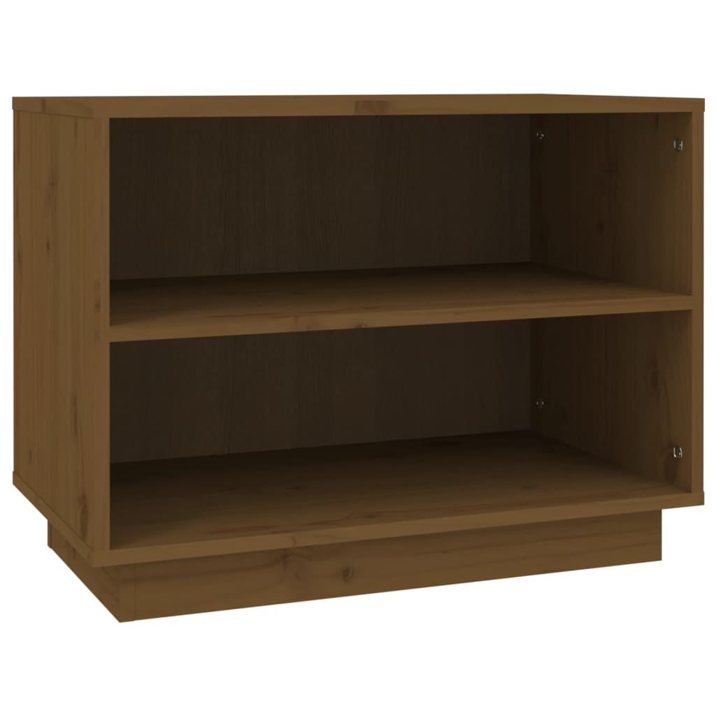 Schoenenkast 60x34x45 cm massief grenenhout honingbruin - AllerleiShop