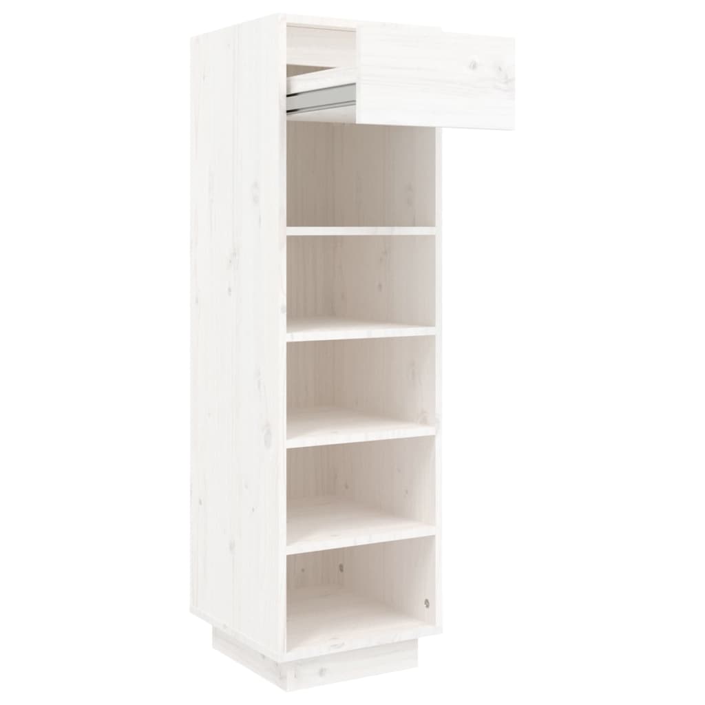 Schoenenkast 30x34x105 cm massief grenenhout wit - AllerleiShop