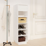 Schoenenkast 30x34x105 cm massief grenenhout wit - AllerleiShop