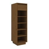 Schoenenkast 30x34x105 cm massief grenenhout honingbruin - AllerleiShop