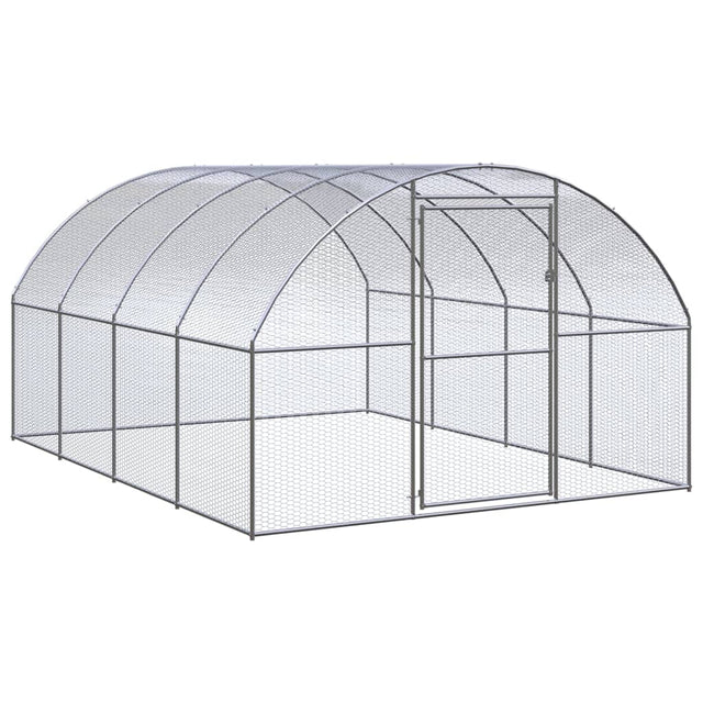 Kippenren 3x4x2 m gegalvaniseerd staal - AllerleiShop