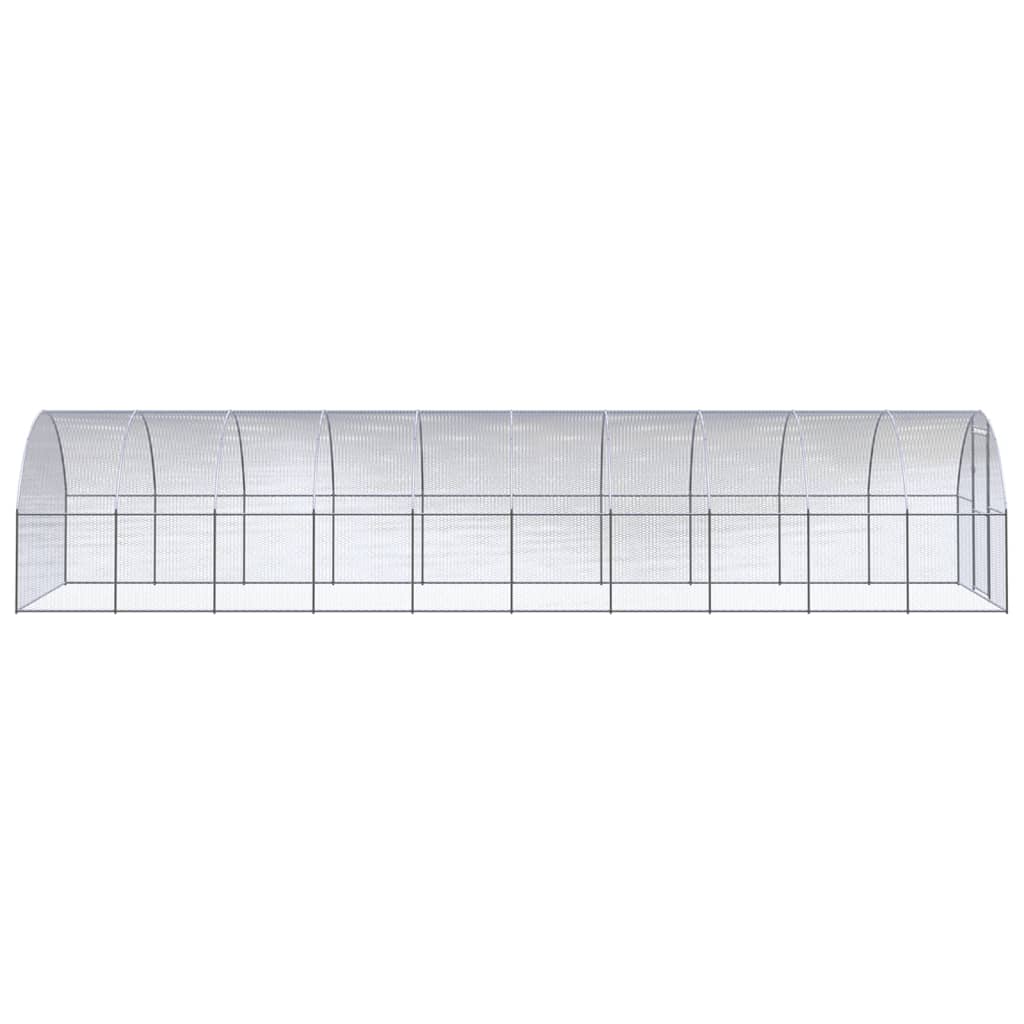 Kippenren 3x10x2 m gegalvaniseerd staal - AllerleiShop