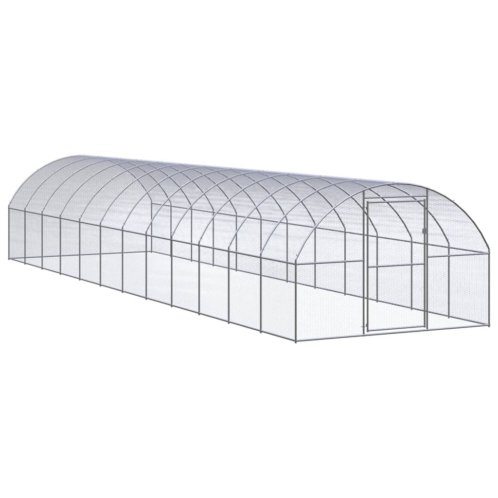 Kippenren 3x12x2 m gegalvaniseerd staal - AllerleiShop